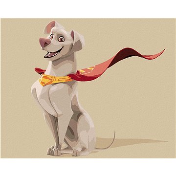 

Sedící Krypto (DC Liga supermazlíčků), 40×50 cm, bez rámu a bez vypnutí plátna