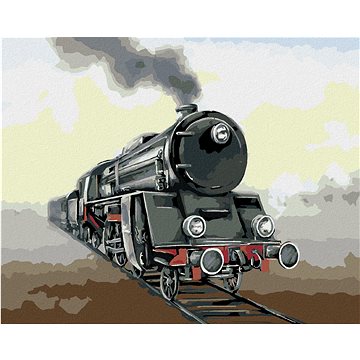 

Stará lokomotiva II, 80×100 cm, vypnuté plátno na rám