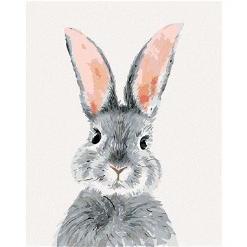 

Šedý králík, 40×50 cm, vypnuté plátno na rám