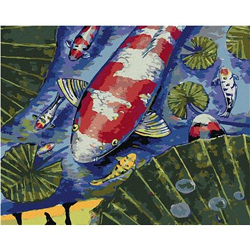 

Thajská rybka červená, 40×50 cm, bez rámu a bez vypnutí plátna