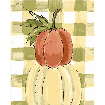

Tři dýně Gingham (Haley Bush), 40×50 cm, bez rámu a bez vypnutí plátna