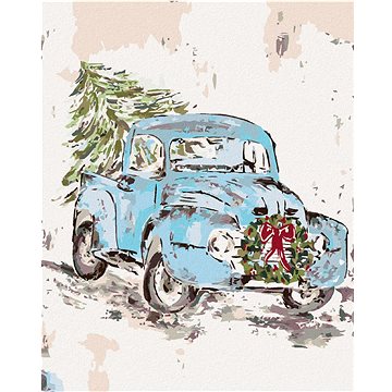 

Vánoční auto (Haley Bush), 80×100 cm, bez rámu a bez vypnutí plátna