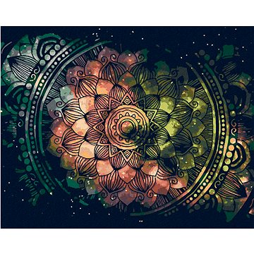 

Vesmírná mandala, 40×50 cm, vypnuté plátno na rám