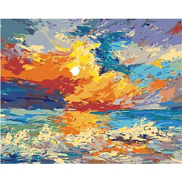 

Vícebarevný západ slunce, 40×50 cm, bez rámu a bez vypnutí plátna