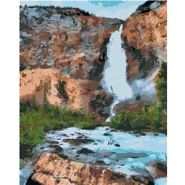 

Vodopád v lese, 40×50 cm, bez rámu a bez vypnutí plátna