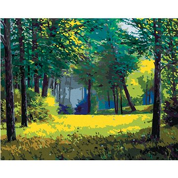 

Vzdušný les, 80×100 cm, vypnuté plátno na rám