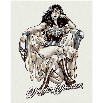 

Wonder Woman černobílý plakát, 40×50 cm, vypnuté plátno na rám
