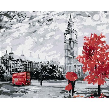 

Zamilovaný pár v Londýně, 40×50 cm, vypnuté plátno na rám