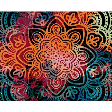 

Zářivá mandala, 80×100 cm, bez rámu a bez vypnutí plátna