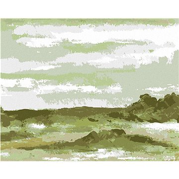 

Zelená krajina (Haley Bush), 40×50 cm, bez rámu a bez vypnutí plátna