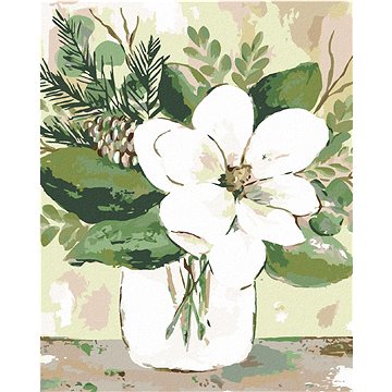 

Zimní magnólie ve sklenici 2 (Haley Bush), 40×50 cm, bez rámu a bez vypnutí plátna