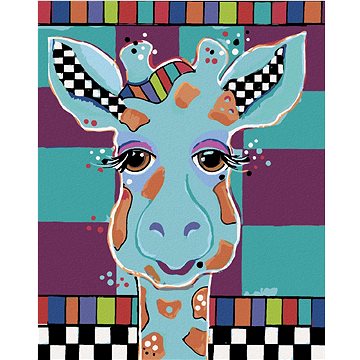 

Žirafa na barevném pozadí (Jonna James), 40×50 cm, vypnuté plátno na rám