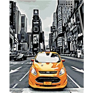

Žluté taxi v New Yorku, 80×100 cm, bez rámu a bez vypnutí plátna