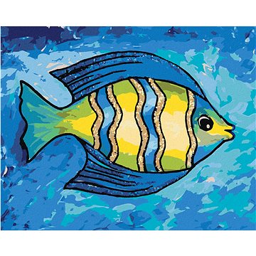 

Žlutomodrá rybka, 40×50 cm, bez rámu a bez vypnutí plátna