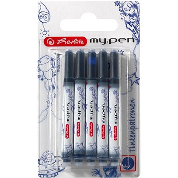 

HERLITZ my.pen inkoustová, modrá - balení 5 ks