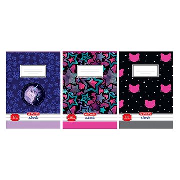 

HERLITZ 524 mix motivů pro holky, linkovaný, 1 ks