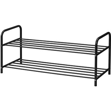 

Home Styling Collection Botník 3-patrový, černý, 91 × 35 × 38,5 cm