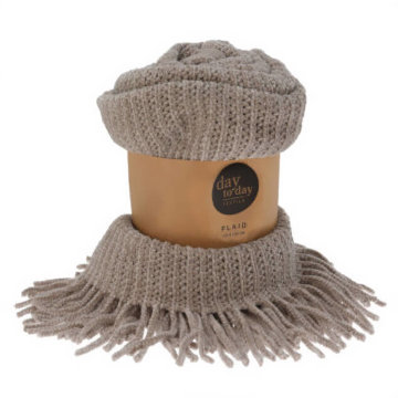 

Home Styling Collection Deka boho s třásněmi, 120 × 150 cm, béžová
