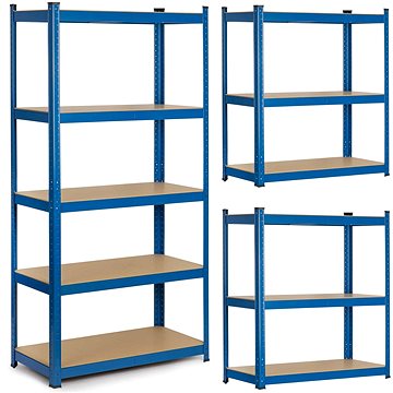 

Humberg Kovový úložný regál 180 × 90 × 30 cm modrý