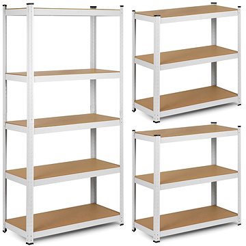 

Humberg Kovový úložný regál 180 × 90 × 40 cm bílý