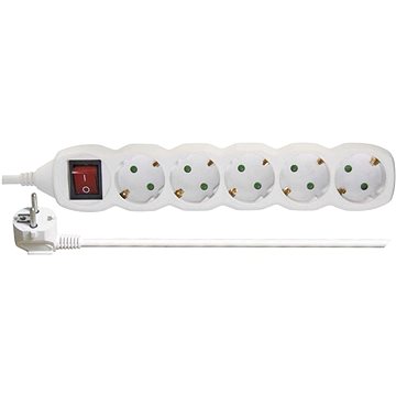 

EMOS Prodlužovací kabel SCHUKO s vypínačem – 5× zásuvka, 2m