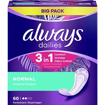 

ALWAYS Dailies Fresh & Protect Normal Intimky 60 ks