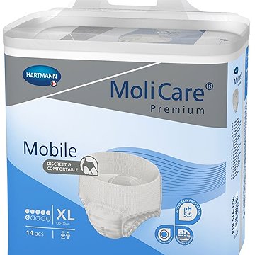 

MoliCare Premium Mobile 6 kapek, velikost XL, 14 ks