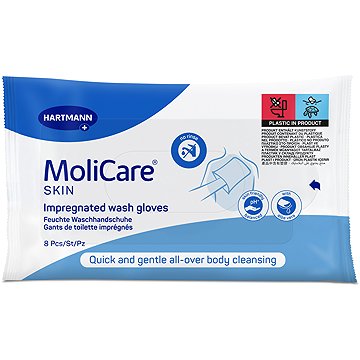 

MOLICARE Skin Napuštěné mycí žínky 8 ks