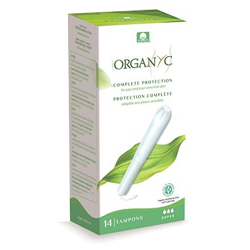 

ORGANYC Bio menstruační tampony s aplikátorem SUPER 14 ks