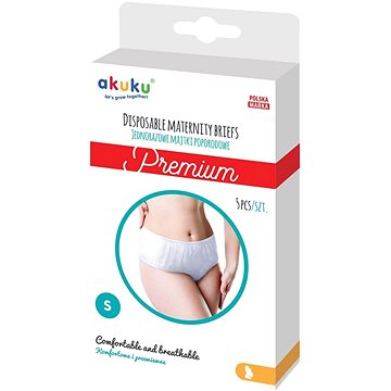 

AKUKU jednorázové poporodní kalhotky Premium vel. S, 5 ks