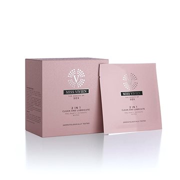 

MISS VIVIEN intimní vlhčené ubrousky 2v1 10× 6 ml