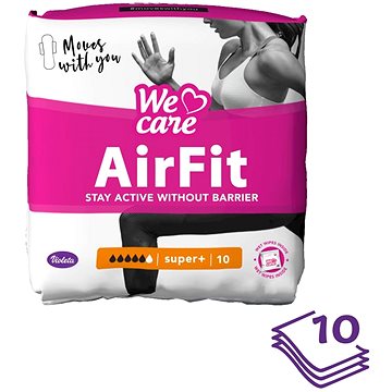 

VIOLETA We Care dámské hygienické vložky Air Fit super plus 10 ks