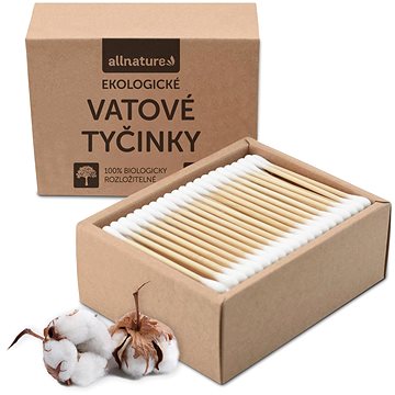 

ALLNATURE Ekologické vatové tyčinky 200 ks