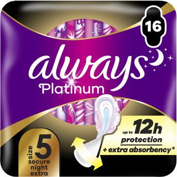 

ALWAYS Platinum Secure Night Extra 16 ks