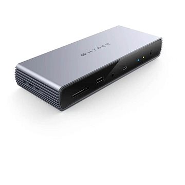 HyperDrive Thunderbolt 4 - dokovací stanice, stříbrná