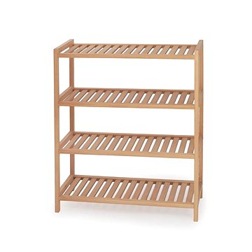 Bambusový regálový botník Norje, šířka 53 cm