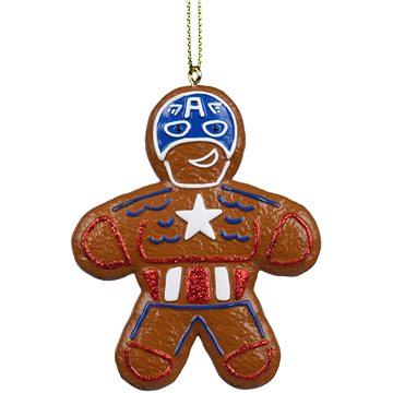 

CHRISTMAS INSPIRATION Vánoční ozdoby - Marvel, perníček Captain Amerika