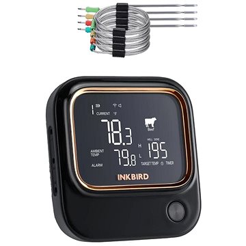 

Inkbird BBQ teploměr se 4 sondami WiFi 5GHz & Bluetooth IBT - 26S