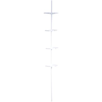 

Ridder Teleskopická police rohová 130 - 260 cm, 4 patrová, bílá, 11081601