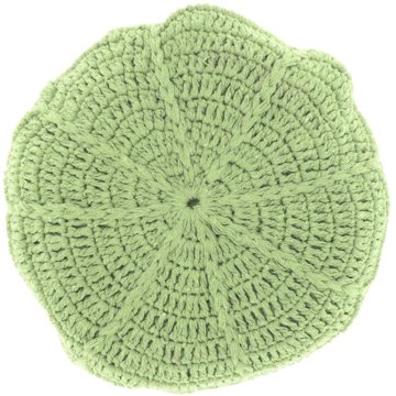 

TEXTILOMANIE Kulatý dekorační polštářek Dora 45 cm, světle zelený