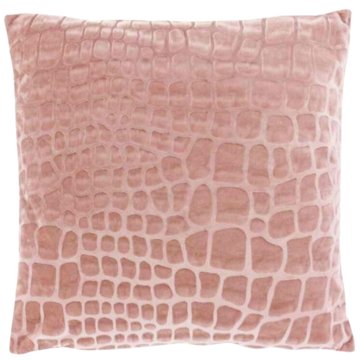 

TEXTILOMANIE Sametový dekorační polštářek Nanou 45 × 45 cm, starorůžový
