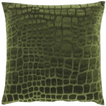 

TEXTILOMANIE Sametový dekorační polštářek Nanou 45 × 45 cm, zelený
