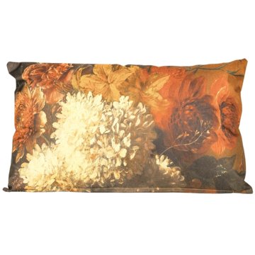 

TEXTILOMANIE Venkovní polštář s květy Annas 30 × 50 cm, oranžový