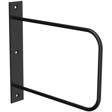 

Walteco Konzole BEND, 220 × 230 mm, nosnost 30 kg, matná černá