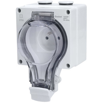 

Solight Zásuvka IP66, vodotěsná a prachotěsná