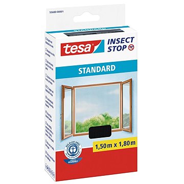 

TESA Síť proti hmyzu STANDARD, na okno, antracitová, 1,5 m × 1,8 m