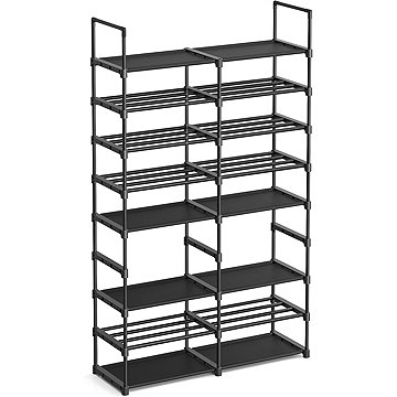 Songmics Nastavitelný botník Dego 86 cm černý