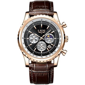 

Lige Man 8989-12 rose gold black
