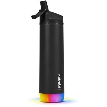 

HidrateSpark Steel – chytrá lahev s brčkem, 620 ml, černá