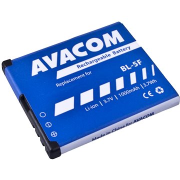 Avacom pro Nokia N95, E65, Li-Ion 3,6V 1000mAh (náhrada BL-5F) - Baterie pro mobilní telefon